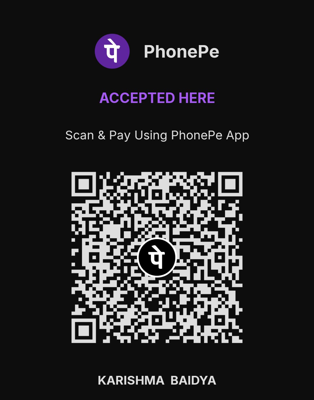 PhonePe QR